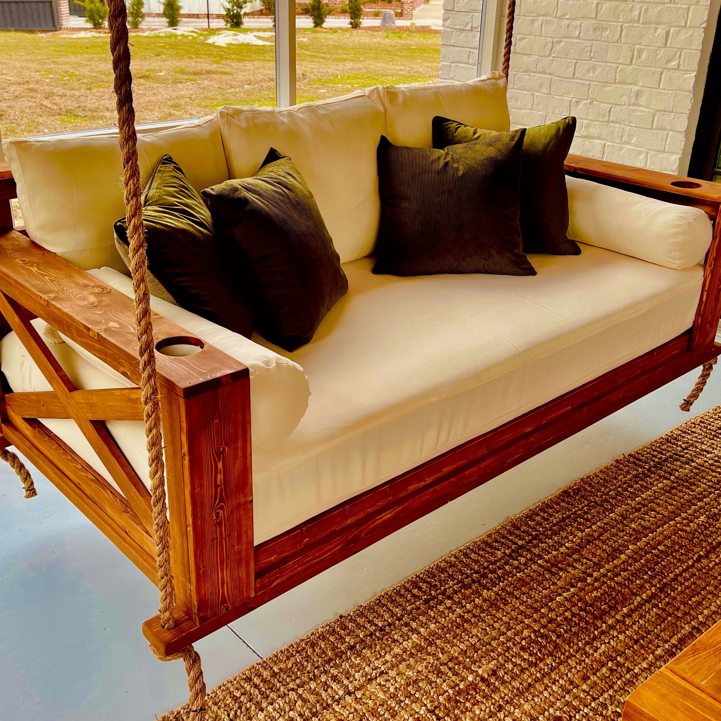 Farmhouse Bed Swings Handcrafted Customized Etsy