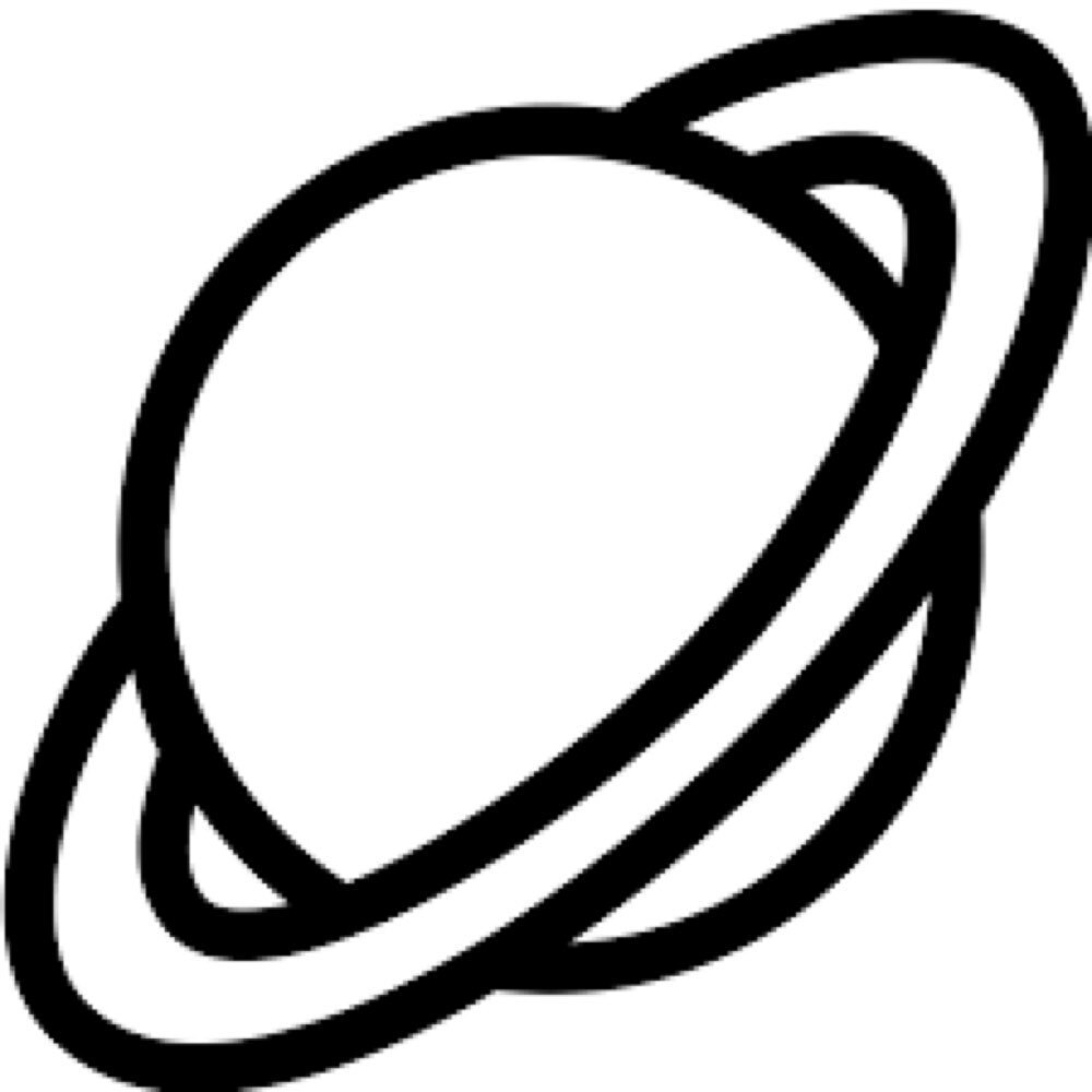 Трафарет планеты Сатурн