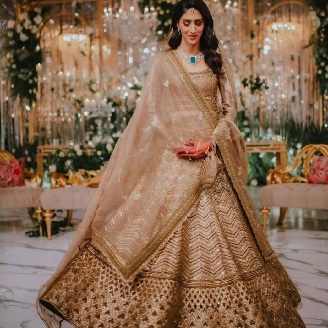 Designer top silk lehengas