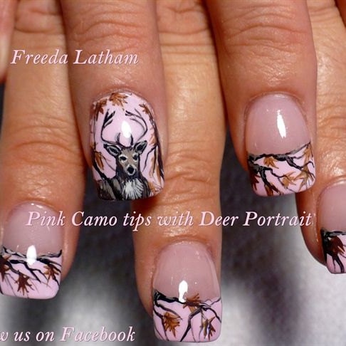 30 Pink Camo With Deer Love Nail Decals From The Etsy NailObsessions - 30 Pink Camo With Deer Love Nail Decals From The Etsy