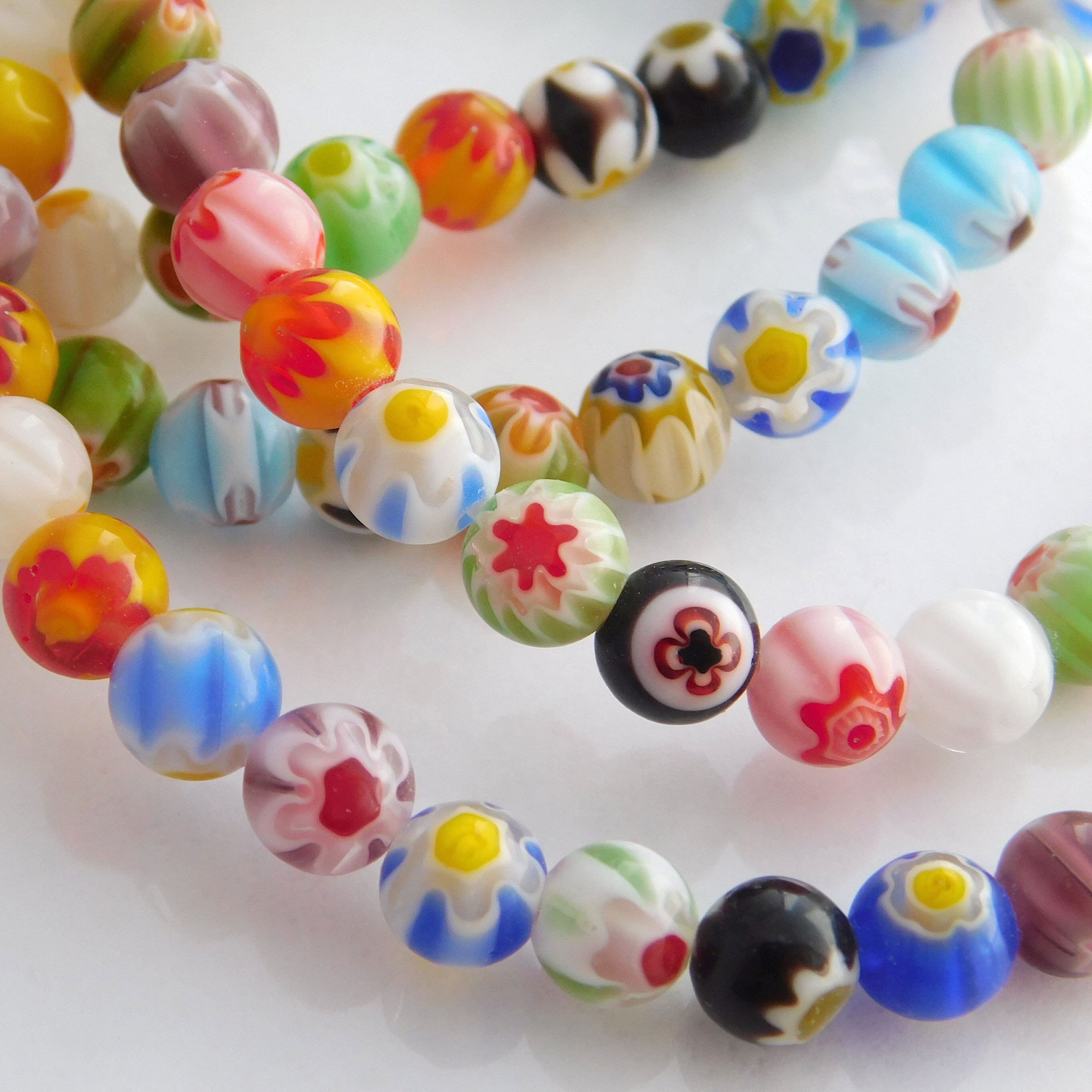 Green Beads Light Green Beads 8mm Glass Beads 8mm Glass Pearl Beads Gl –  Pirate Beads