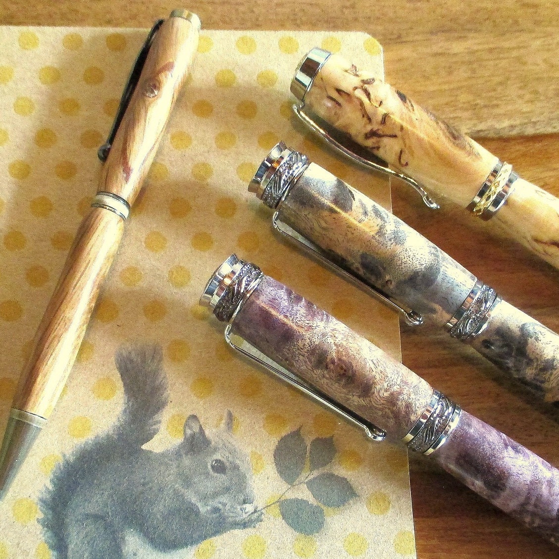 Office & School Supplies Fountain pen Wooden roller of Sumac de