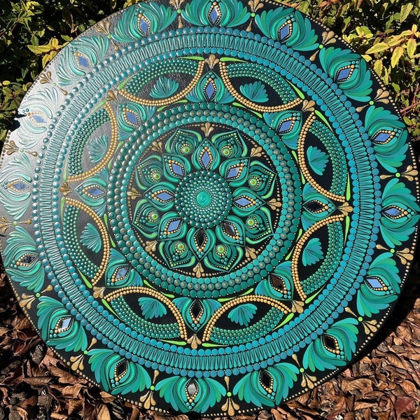 12 Inch Fall Inspired Dot Mandala - Etsy