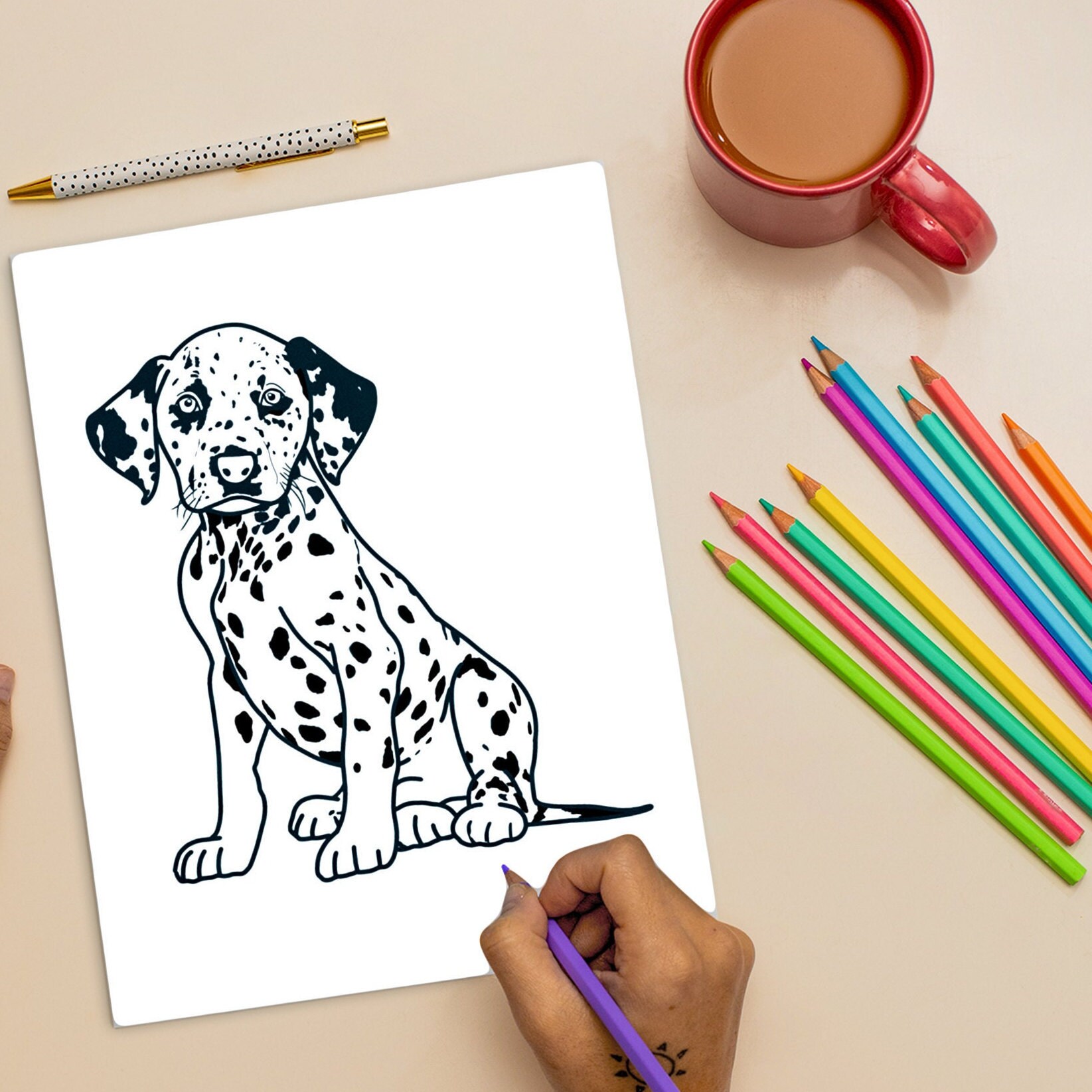 desenho de cachorro rottweiler para colorir para crianças 7819199 Vetor no  Vecteezy