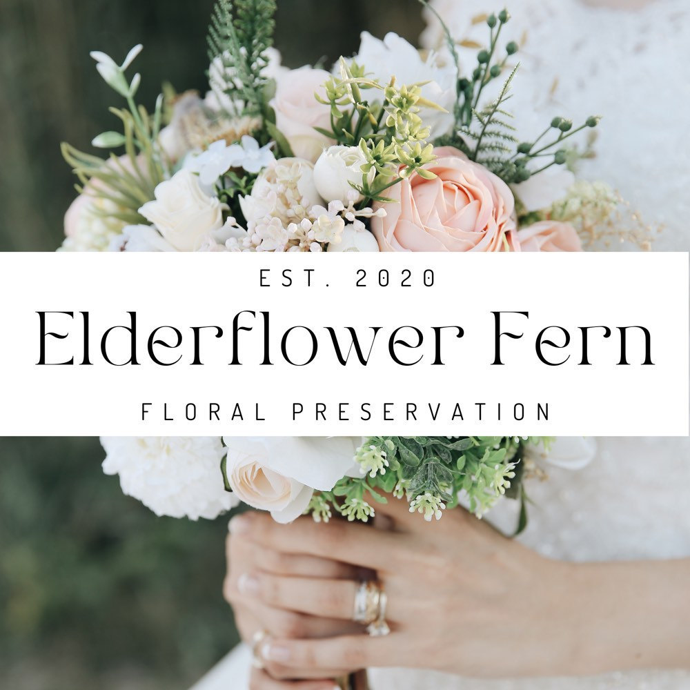 Heart 25cm Flower Preservation – Elderflower & Fern