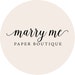 Marry Me Paper Boutique