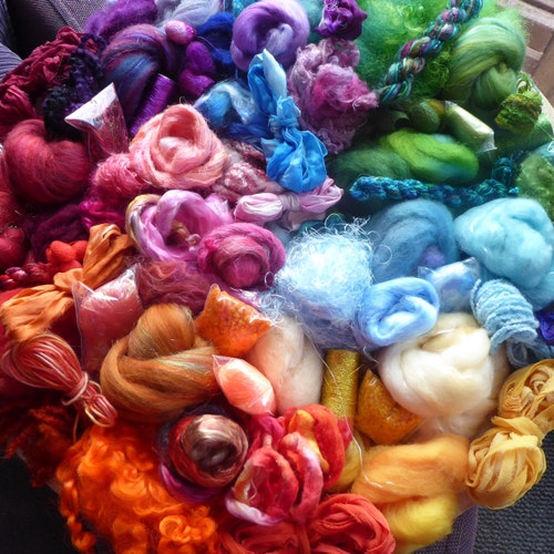 Hope Jacare Creative Textiles Hand dyed Silk Chiffon approx 35 x 170 cm nuno felt SCh16