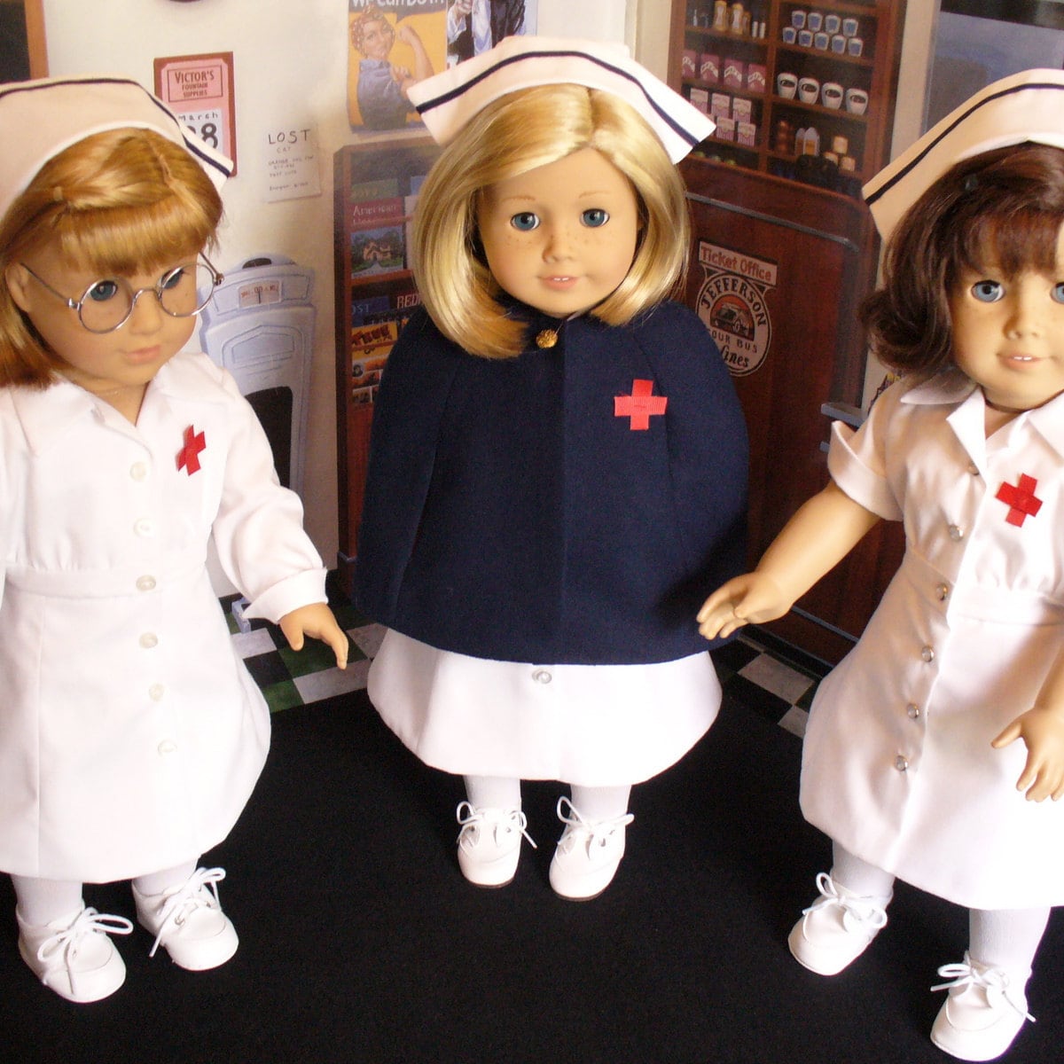 American girl store doll nurse outfit