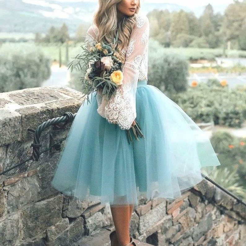 Tulle Skirt Midi Women's Clothing Women Tulle Skirt Wedding Tutu