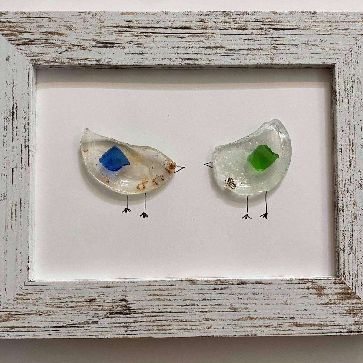 Adak Alaska Beach Glass Art Adak Fish School 21-01 Adak Alaska Beach Glass Art Adak Fish School 21-01