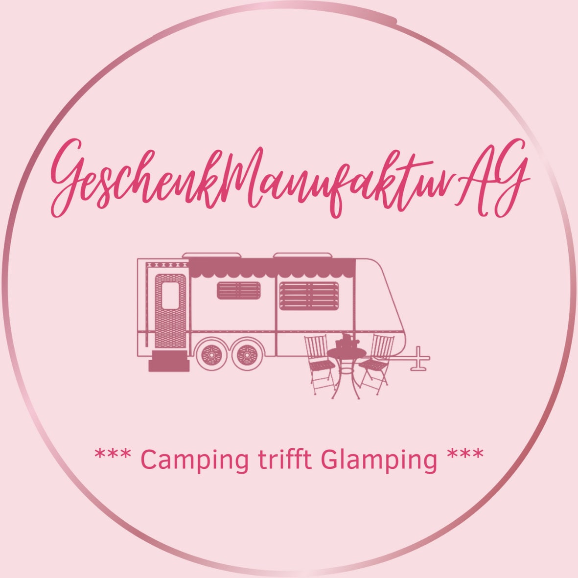 2er Set Wohnmobil Glasuntersetzer happy camper * Geschenke für