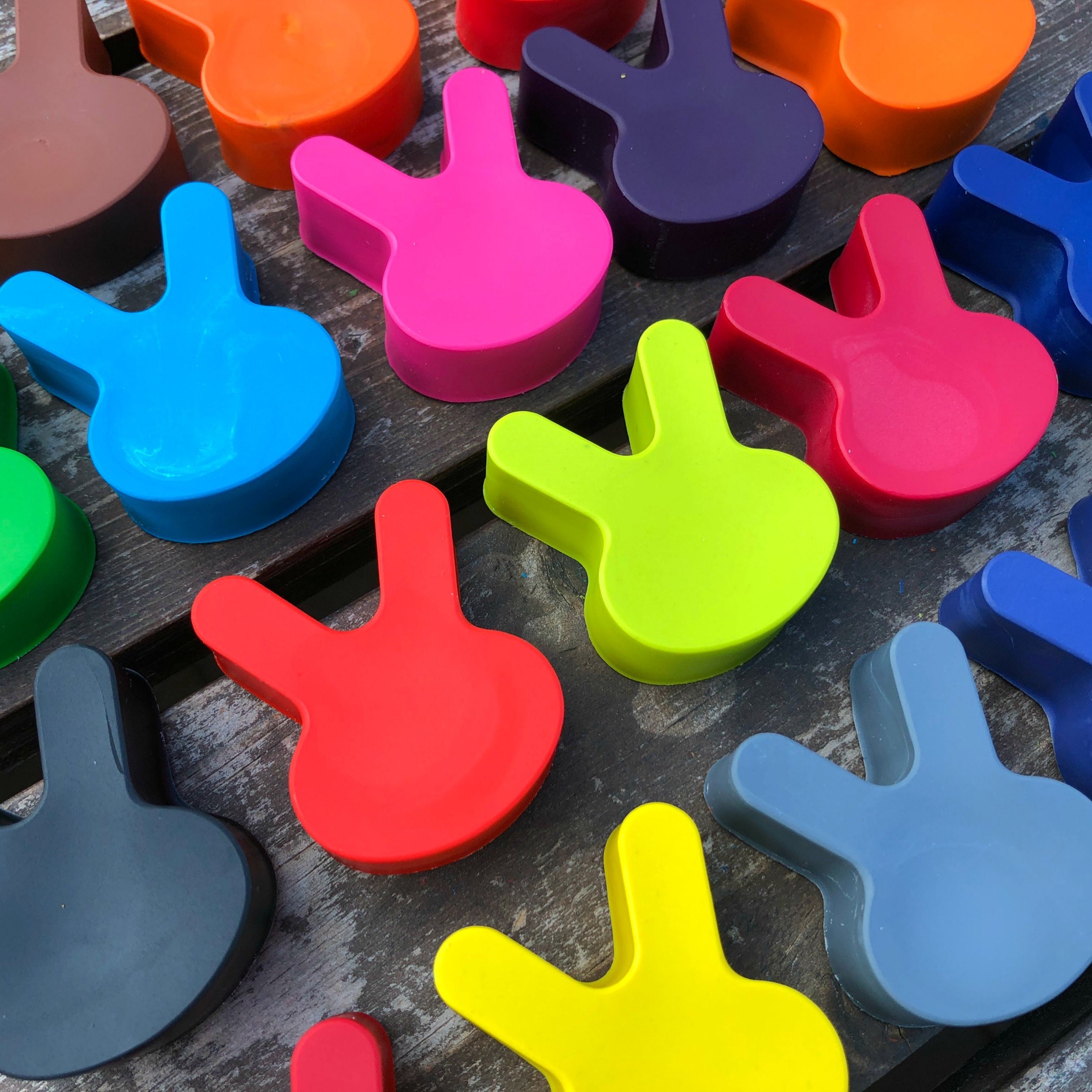 Fun Shaped Crayons & Laser Engraved Wood Items by KagesKrayons