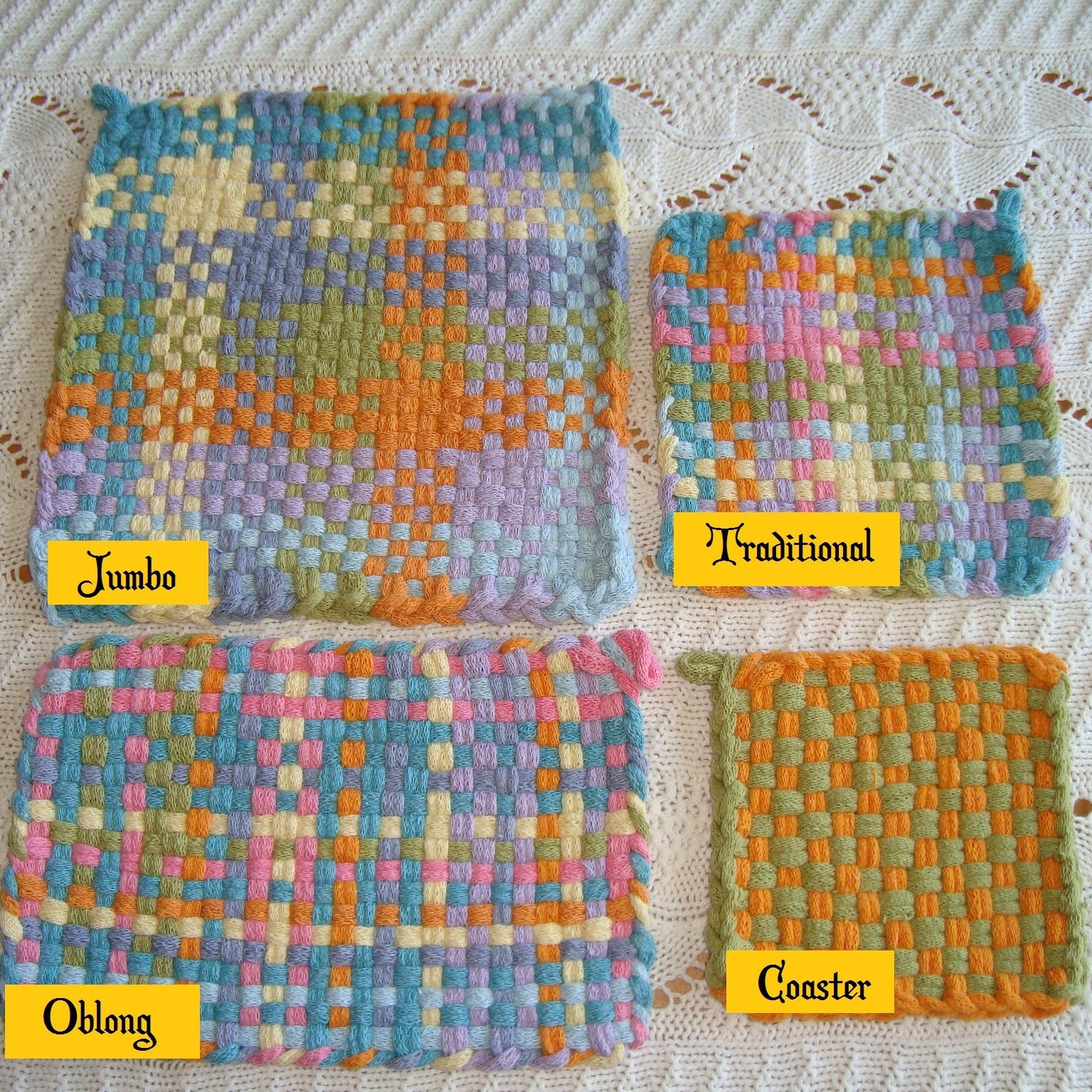 7 Potholder Loops for Traditional Harrisville Designs' Potholder Loom,  Individual Colors, Set of 18 Cotton Loops Your Choice From 34 Colors 