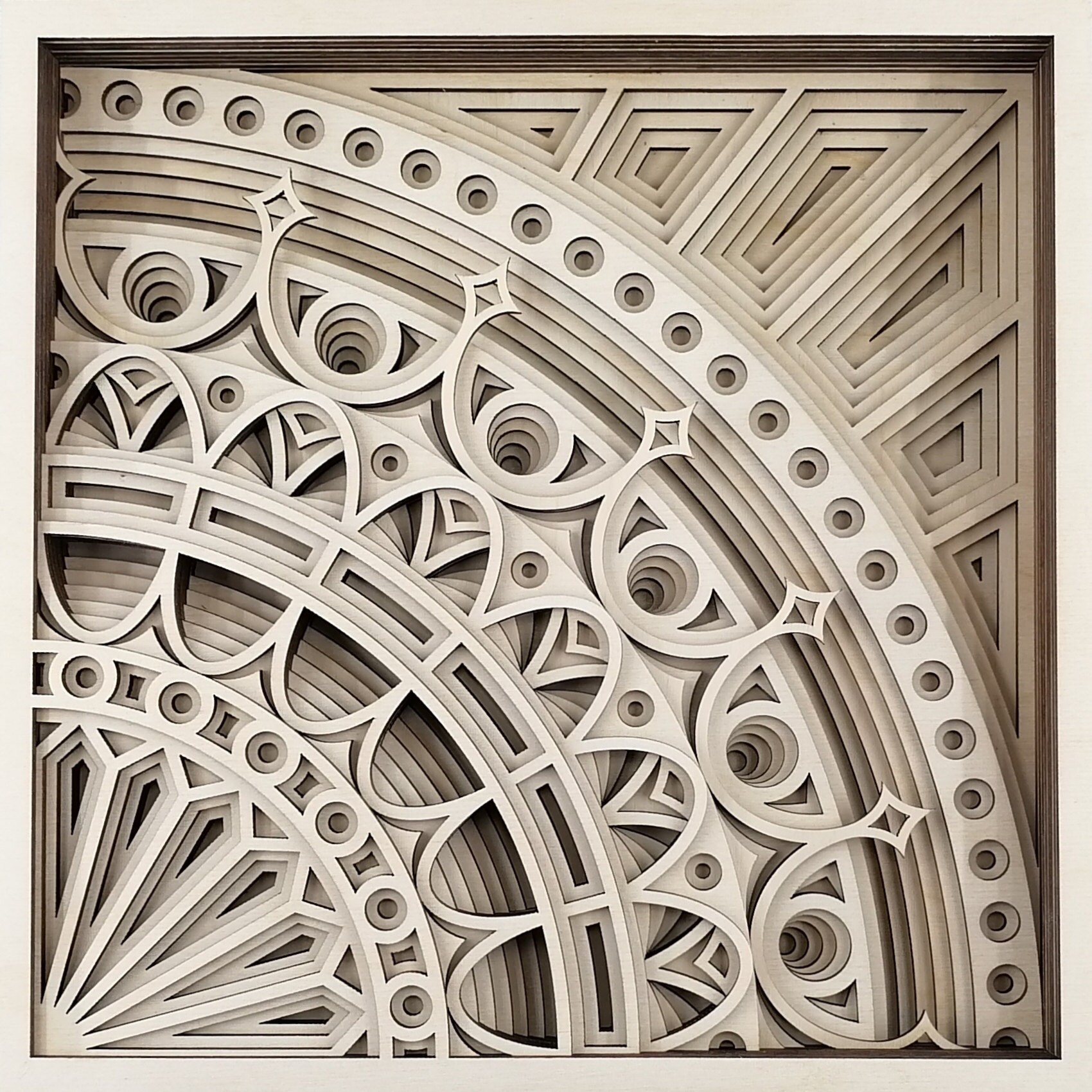 Download Layered Mandala Svg Laser Cut File Mandala 3d Flower Flower Etsy