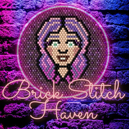 Barbie Pendant Brick Stitch Pattern PDF 