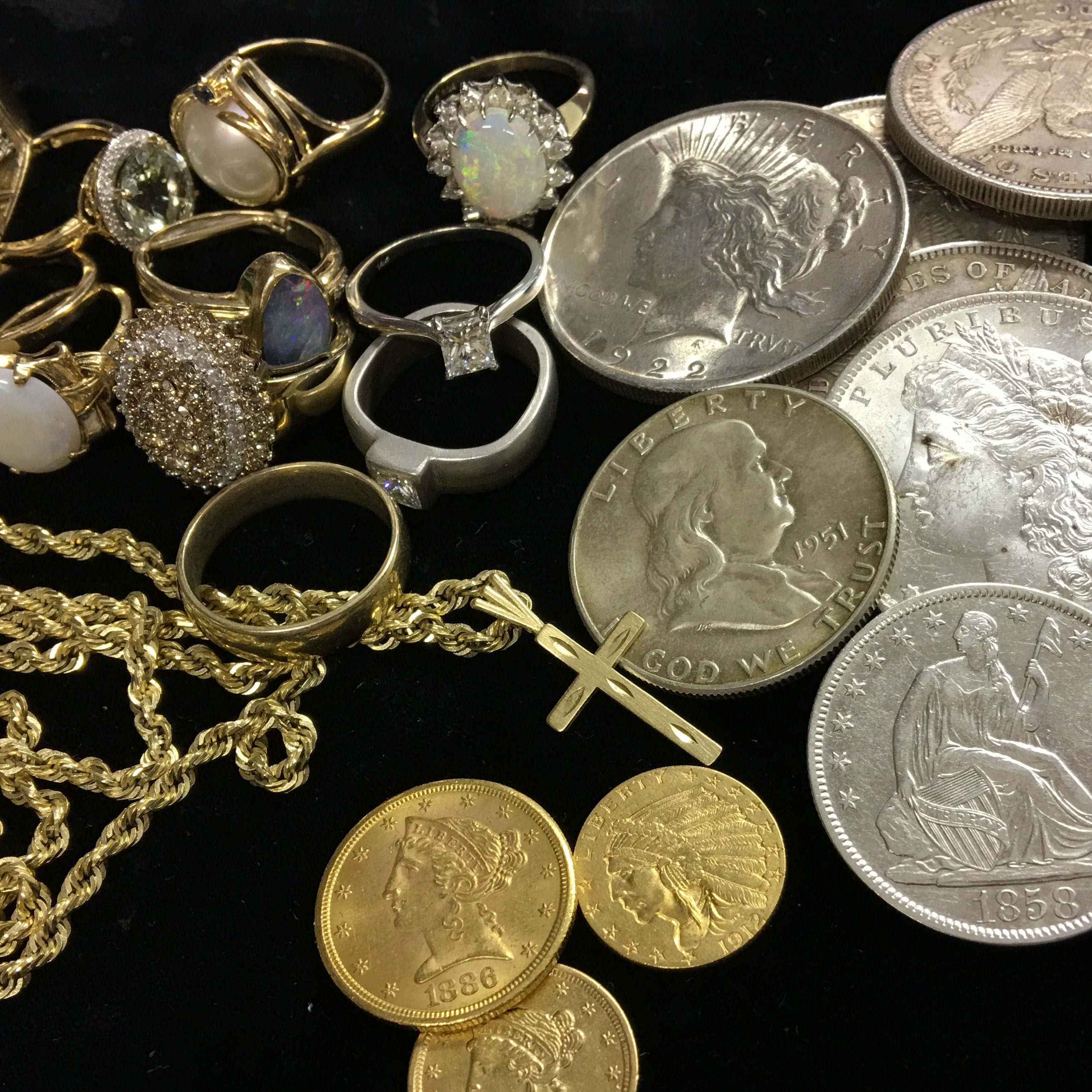 Buying and selling coins jewelry antiques by IthacaCoinsJewelry