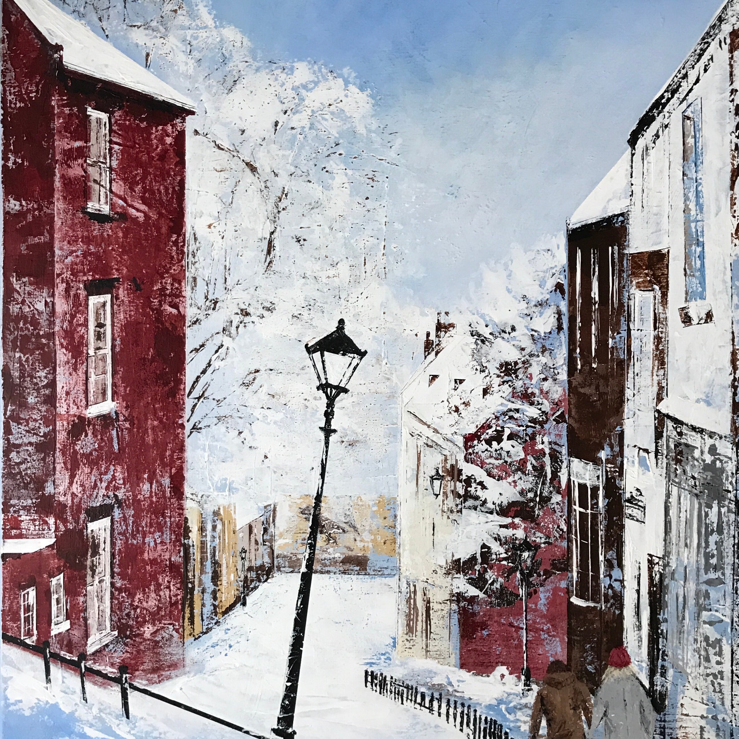 Lincoln UK a giclee print from an original acrylic painting England The Strait Lincoln