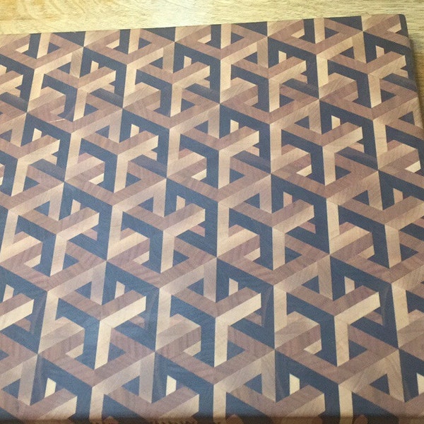 Interlocking Cubes Cutting Board - Etsy Australia