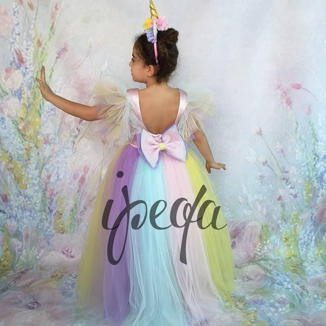 Bambini Abbigliamento bambina Abiti eleganti e costumi Vestido de princesa con unicornio. 