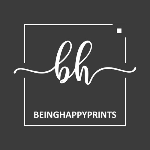 BeingHappyPrints store logo