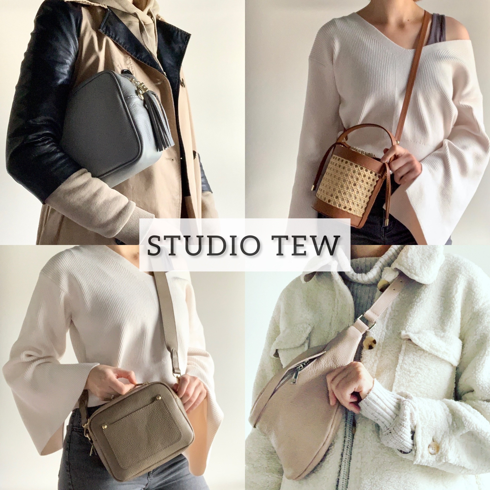 Fuchsia Leather Compact Crossbody Bag - Vogue – STUDIO TEW