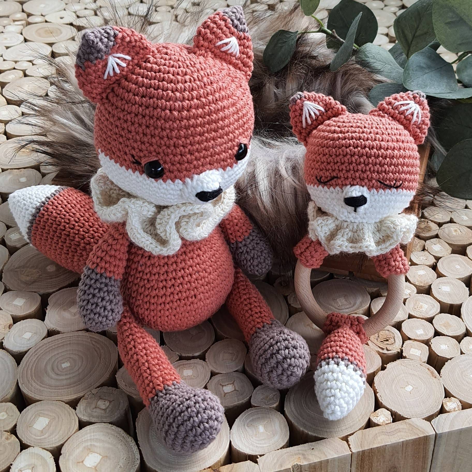 Doudou sales renard crochet