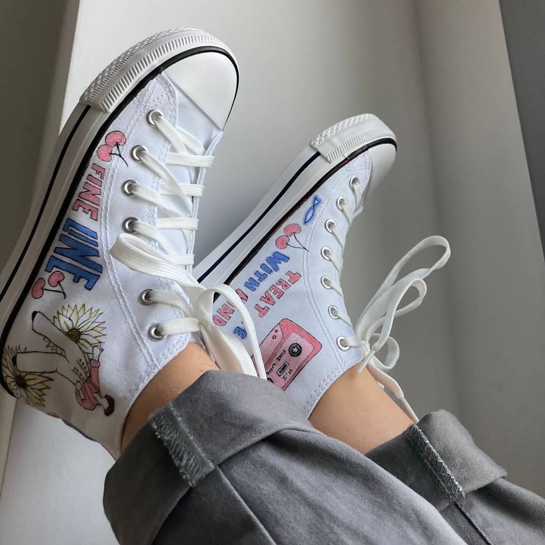 Converse Harry Style - Etsy