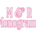 M and R Monograms