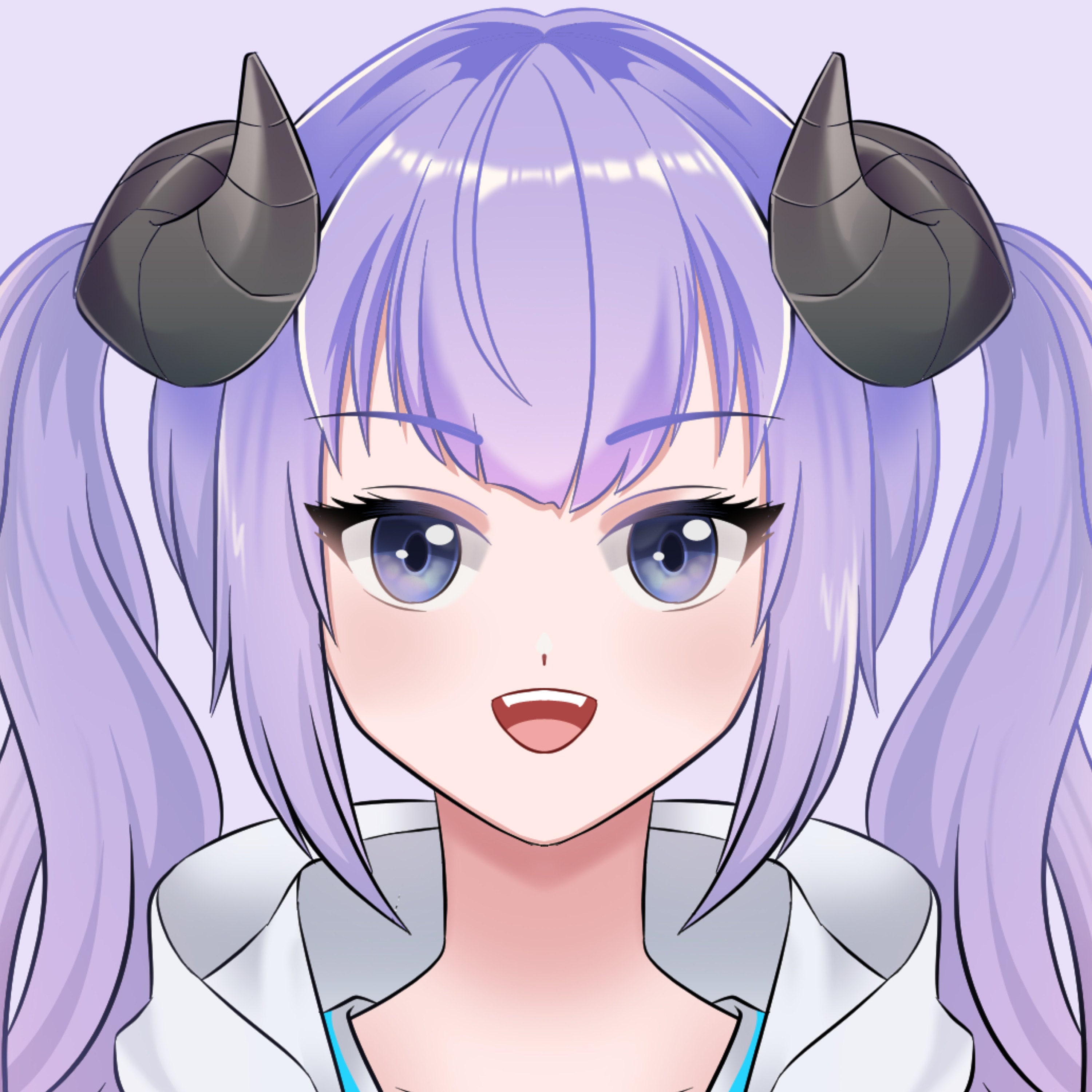 mascotte de personnage d'anime de style japonais kawaii mignonne pour la  conception d'autocollants de logo VTuber