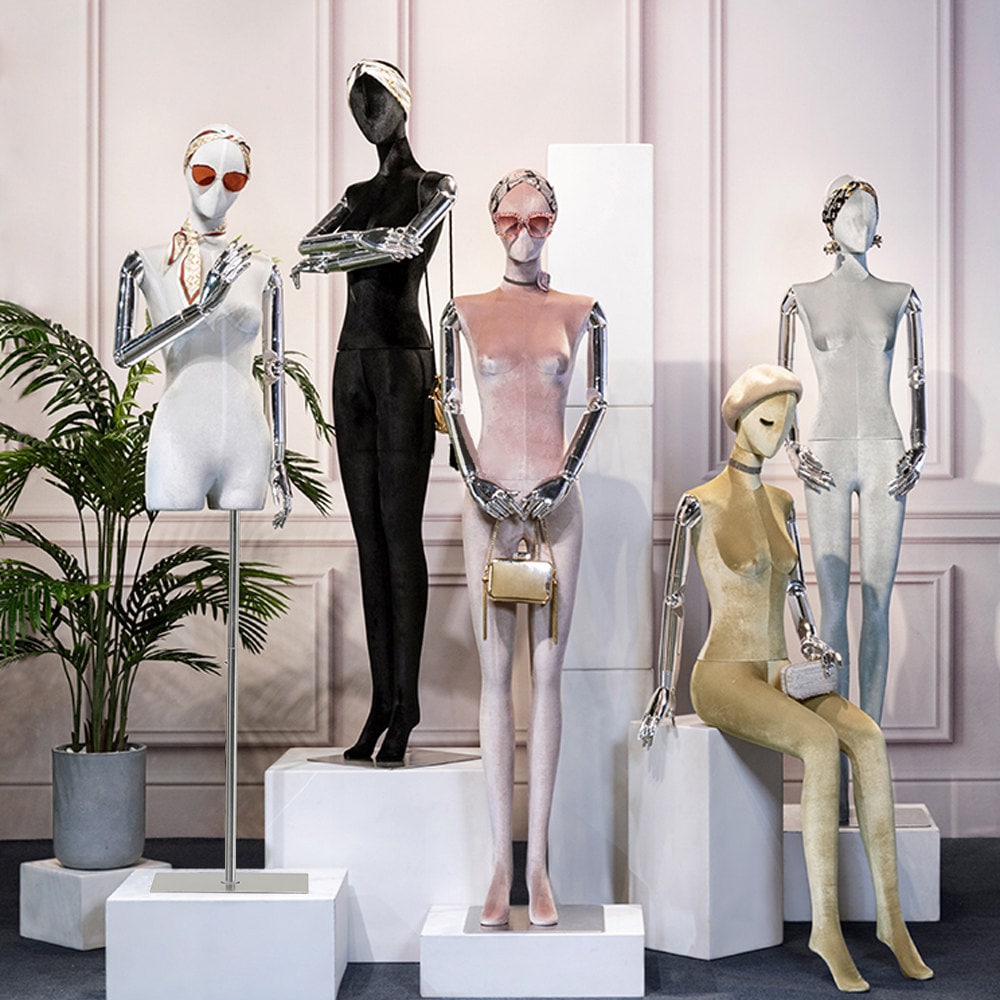 Jelimate Luxury Chrome Gold Standing Sitting Female Mannequin Full Bod –  JELIMATE