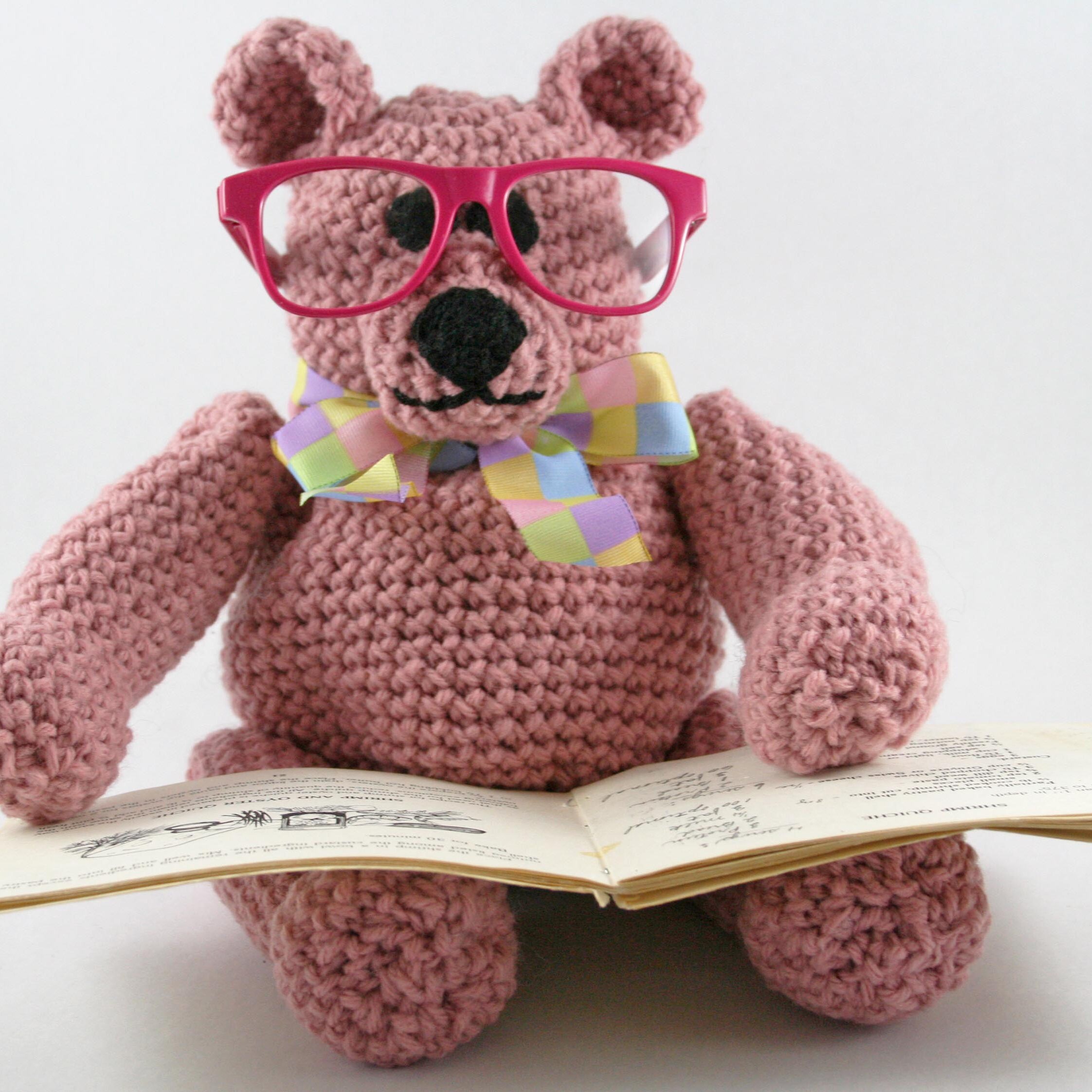 Plush crocheted toys with a windup music box inside. by Music2Hug