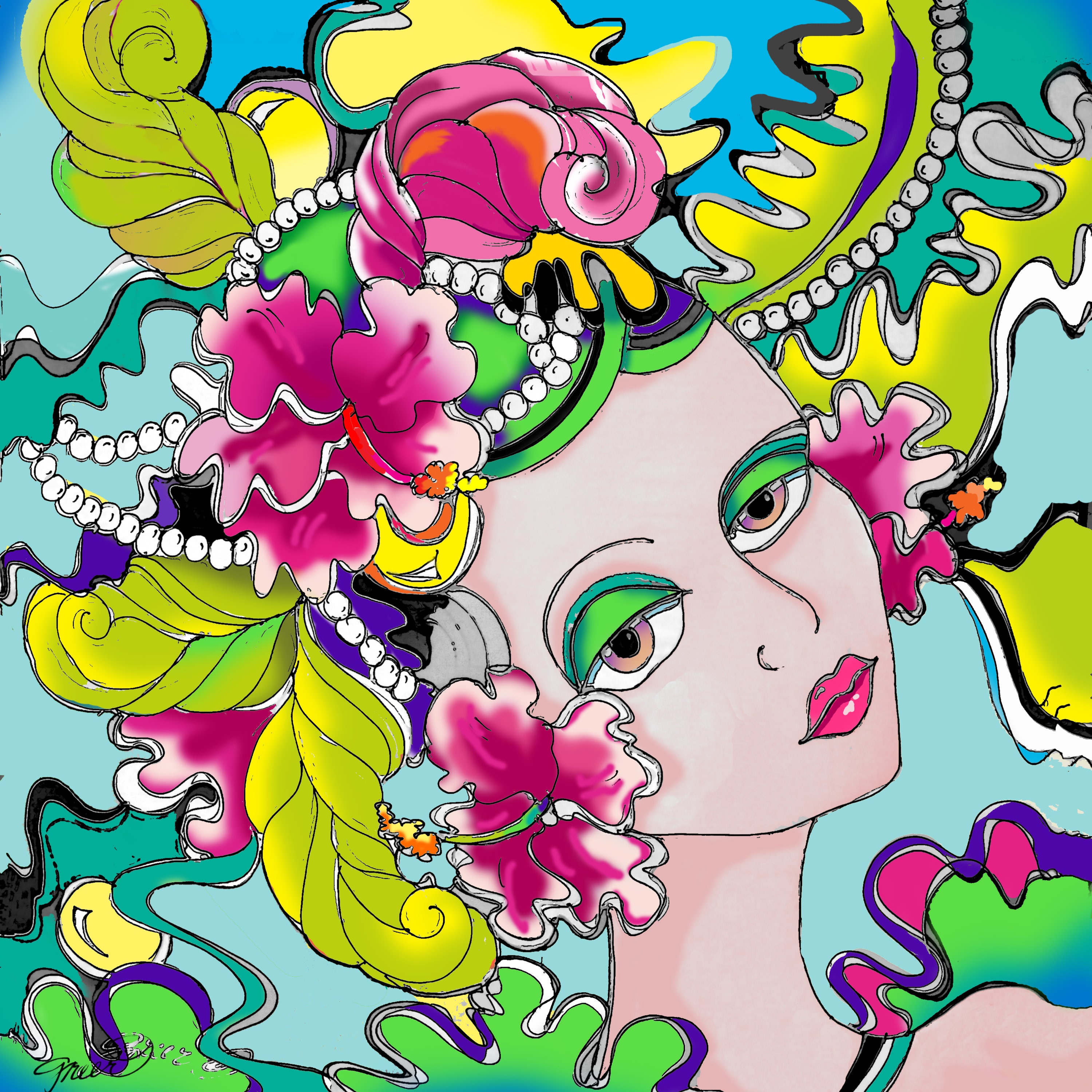 Kitchen & Dining Dining & Serving Home & Living Marie Platter Girls Ladies in Waiting