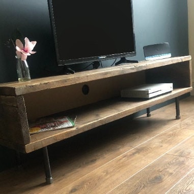 Reclaimed Wood TV Stand/cabinet 47cm High - Etsy Finland