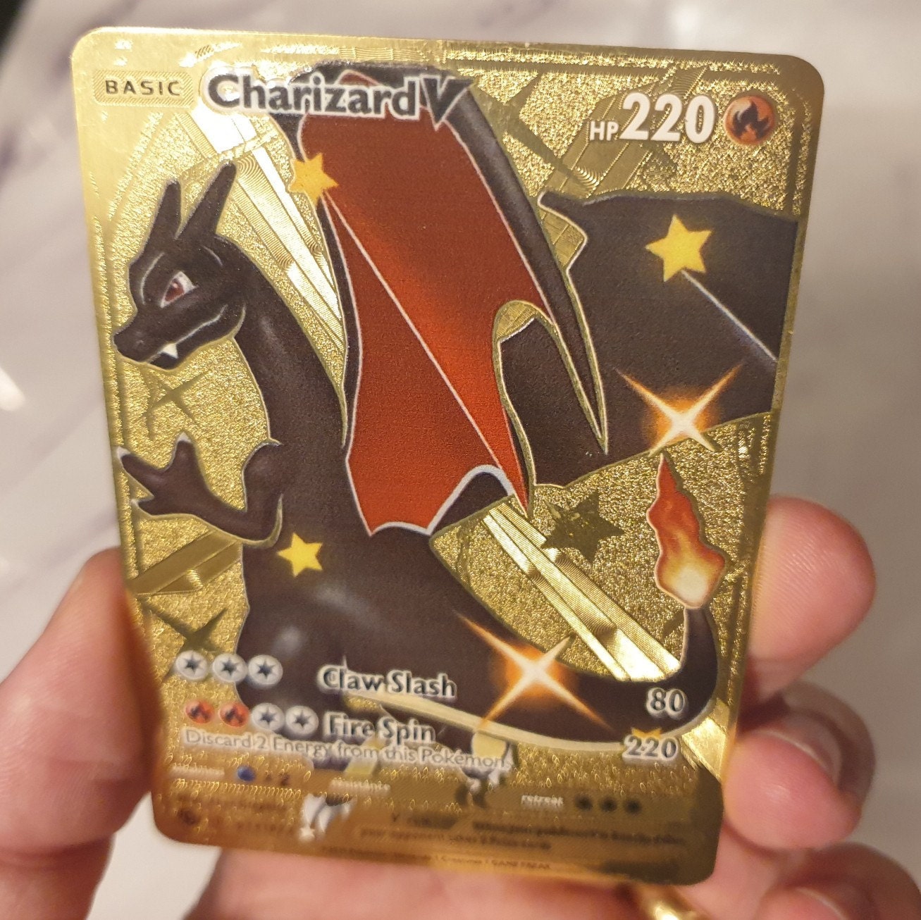 Gold Charizard Vmax Metal Dynamax Pokemon Card Rainbow Rare Etsy Gold Charizard Vmax Metal Dynamax Pokemon Card Rainbow Rare Etsy