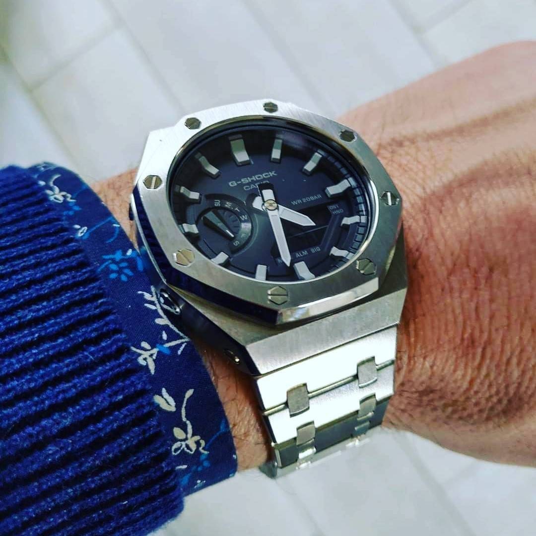 Custom Casioak Silver Casio G-shock GA2100 New | Etsy Australia