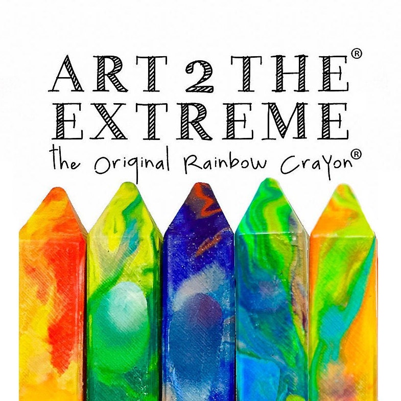 Kids Crayon Holiday Gift Art Supplies Crayons Original Rainbow Crayon®  Crayon Stix Set of 4 Crayons, Boy Gift, Unique Birthday Gift 