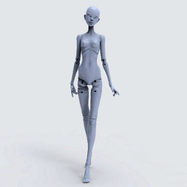 3D file Skeledaddy BJD(Ball-Jointed-Doll) body 🗿・3D print design