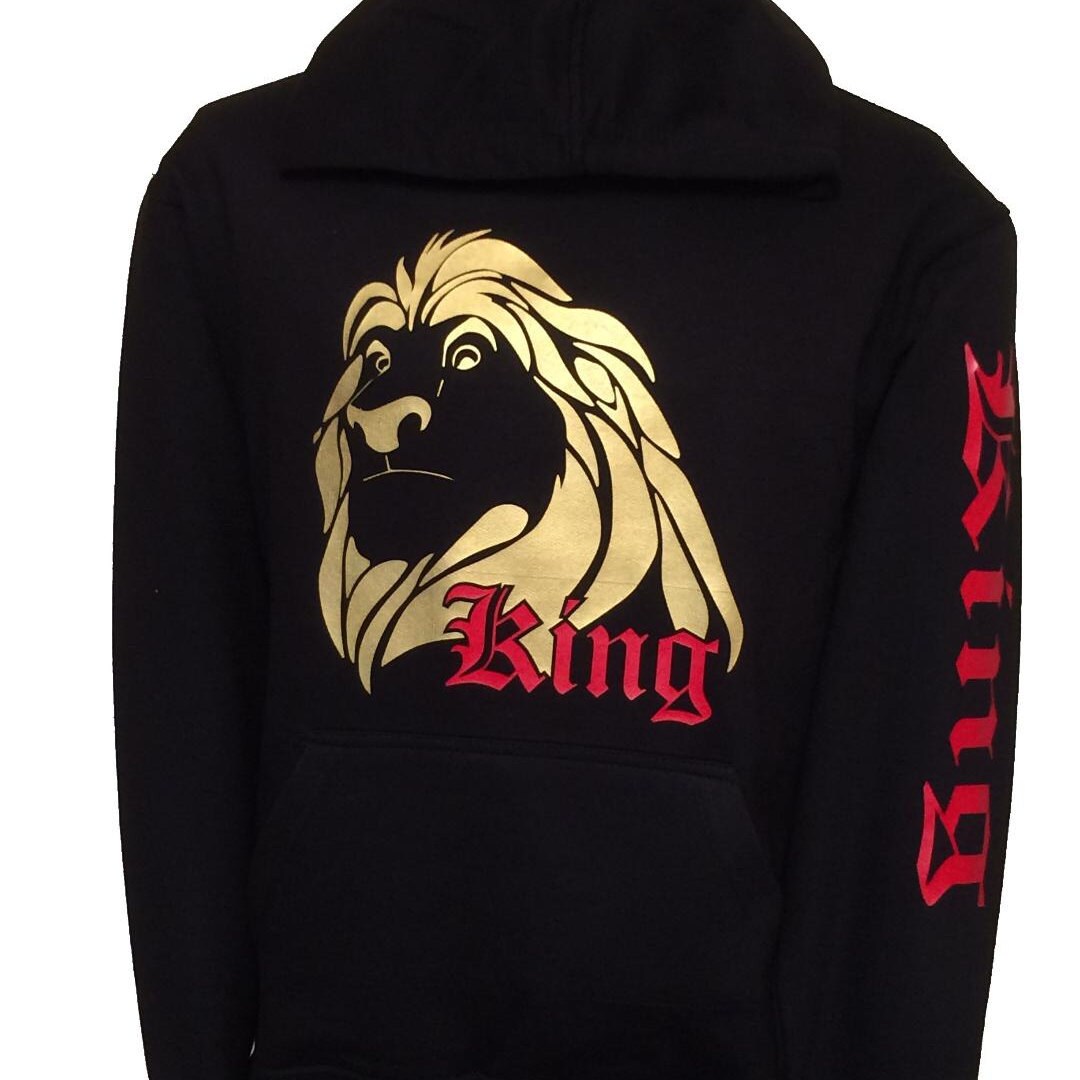 QUEEN Hoodie Gold Unique Design Black Hooded Sweatshirt - Etsy