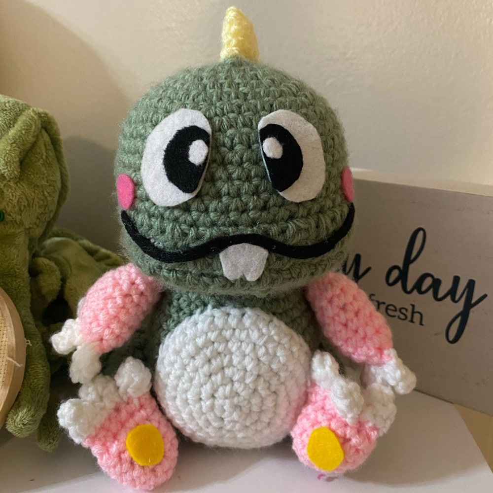 Chonky Dinosaur Crochet Plushie – Hey Meeko