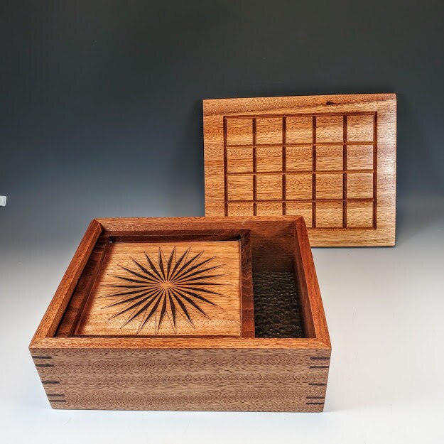 Stash Box Threaded Top Curly White Maple with Purple Spectra Ply Lid ...