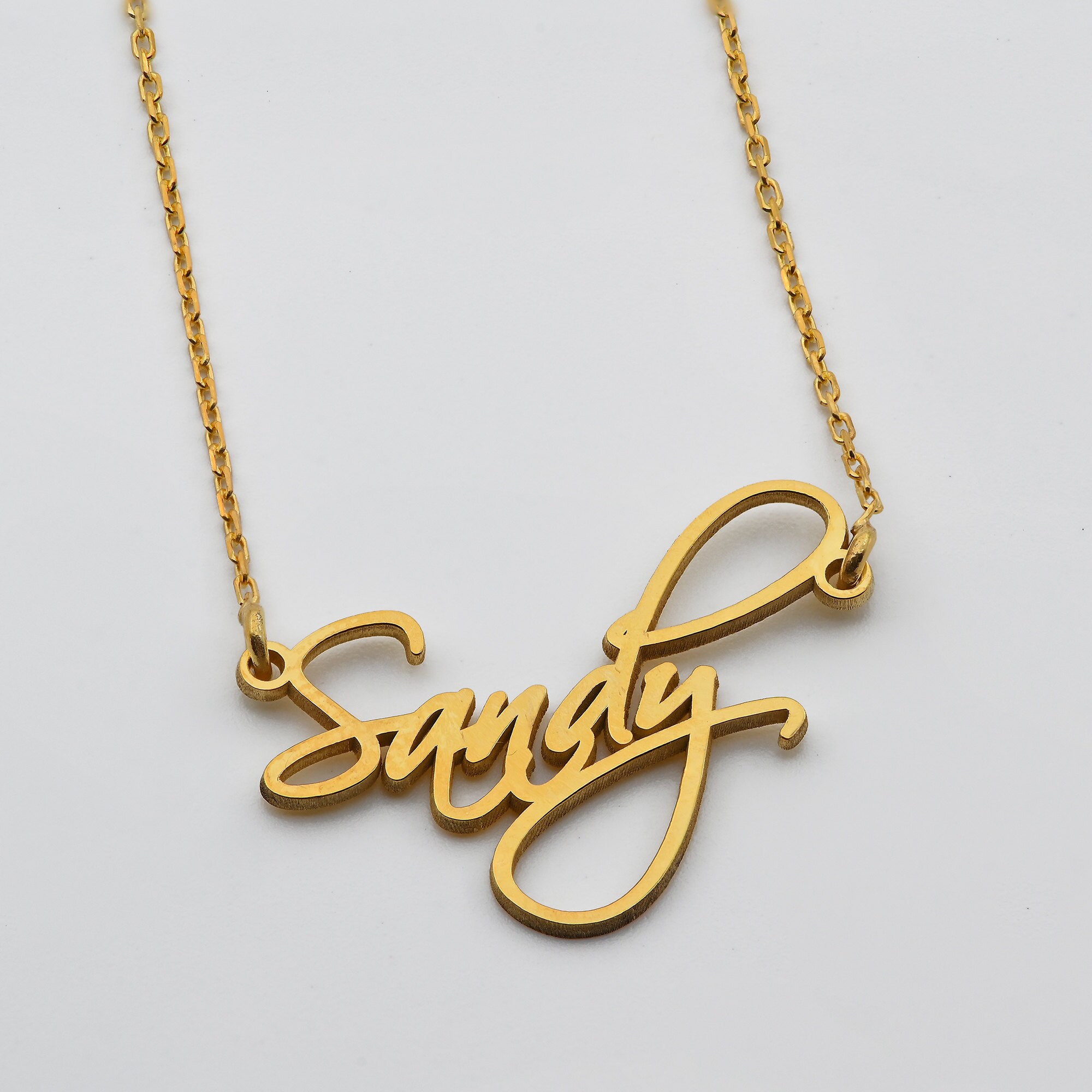 Personalized Name Necklace Gold Name 