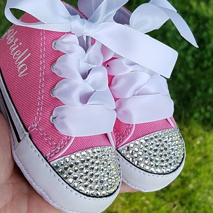 Minst straf Maak los Little Baby Bum Shoes Genuine Converse Crystals Option - Etsy België
