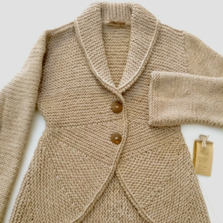 Women's Hand knit Jacket Alpaca Wool sweater Hand Knit | Etsy
