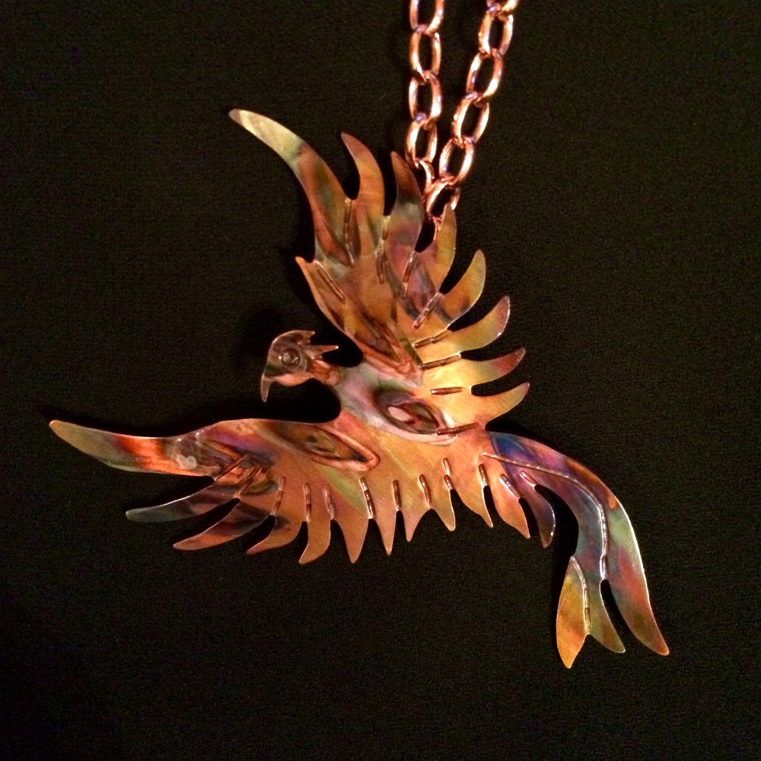 Phoenix pendant phoenix necklace phoenix rising phoenix Etsy