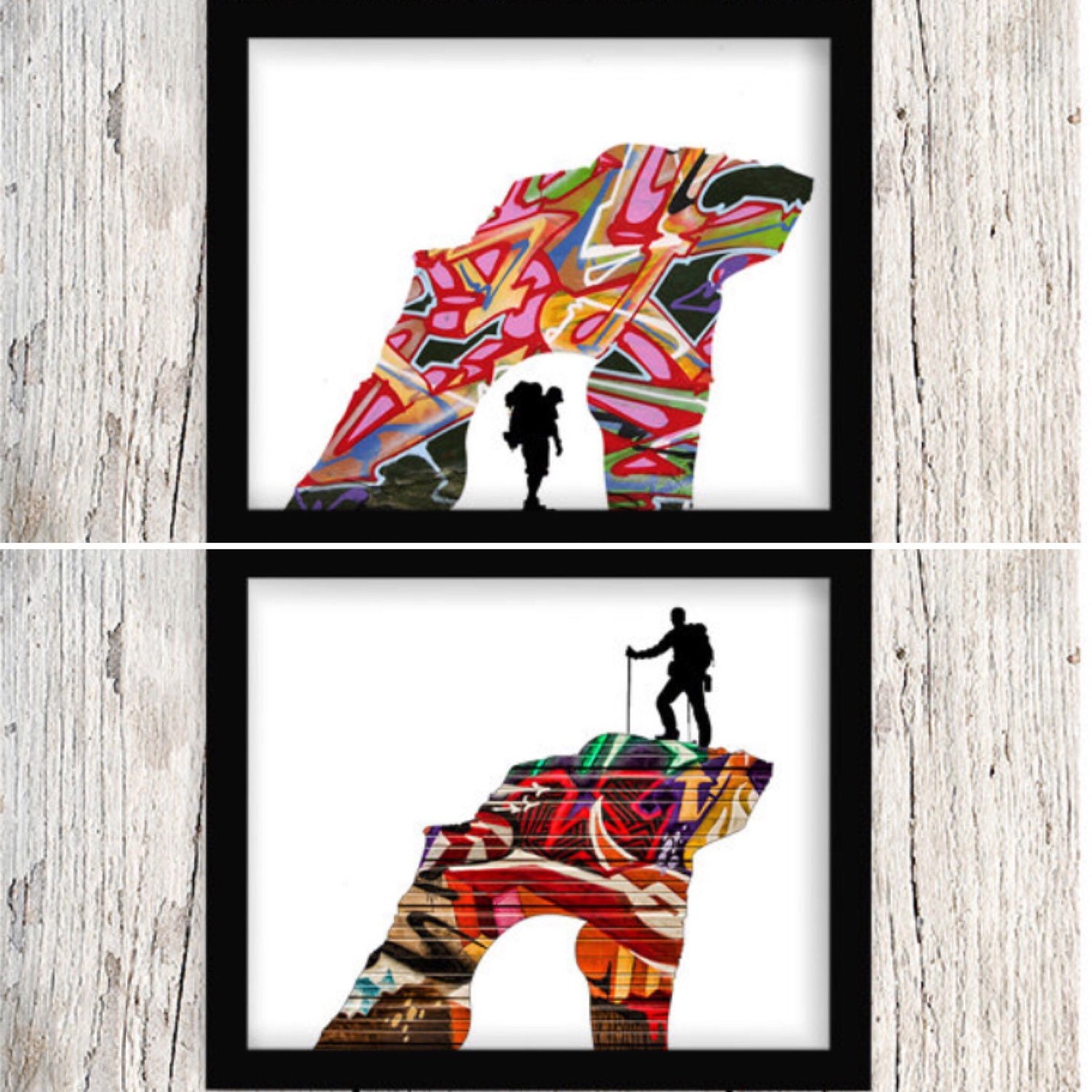 Mountaineering Print Mountaineering Art Rock Climber Rock Etsy