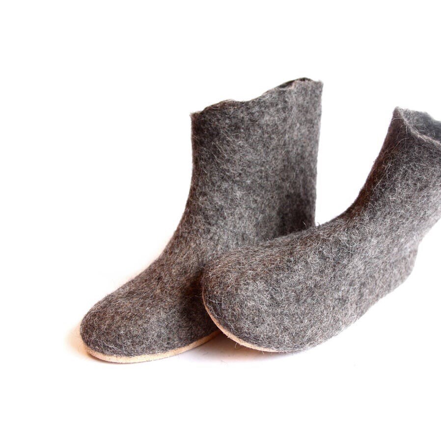 felt slipper boots