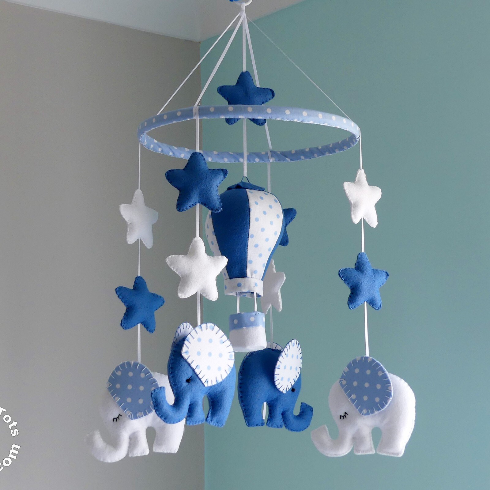 blue elephant mobile