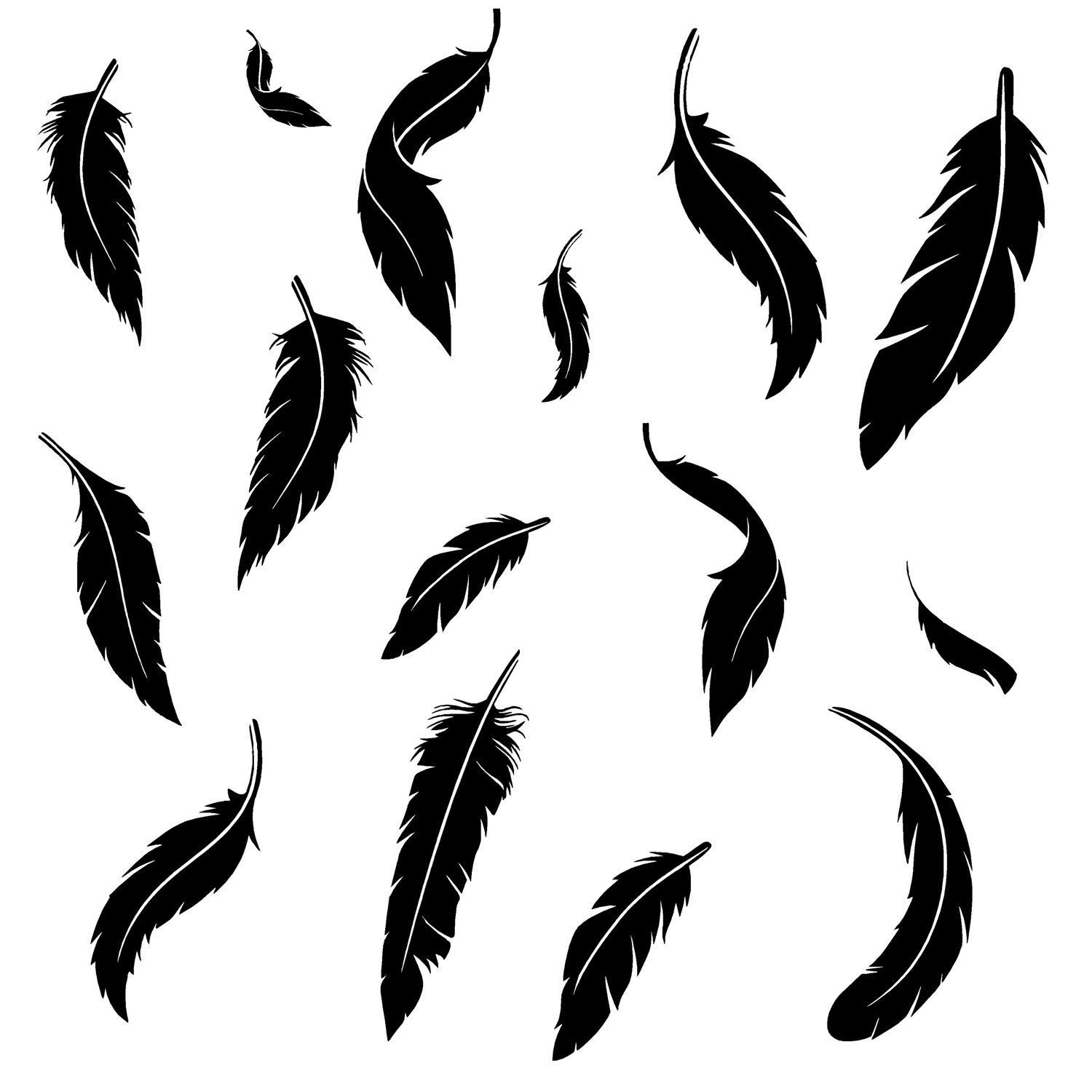 Boho Feathers Boho Feather decor Feathers Wall Art Wall Etsy