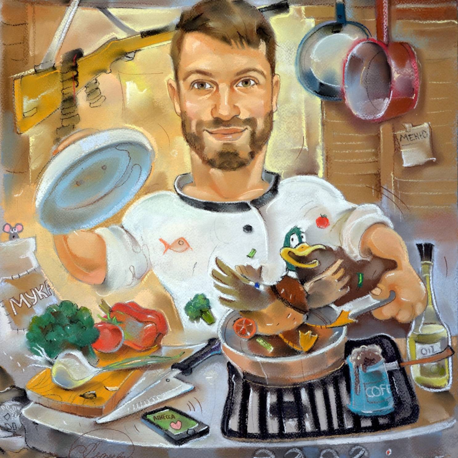 Уроки шаржика