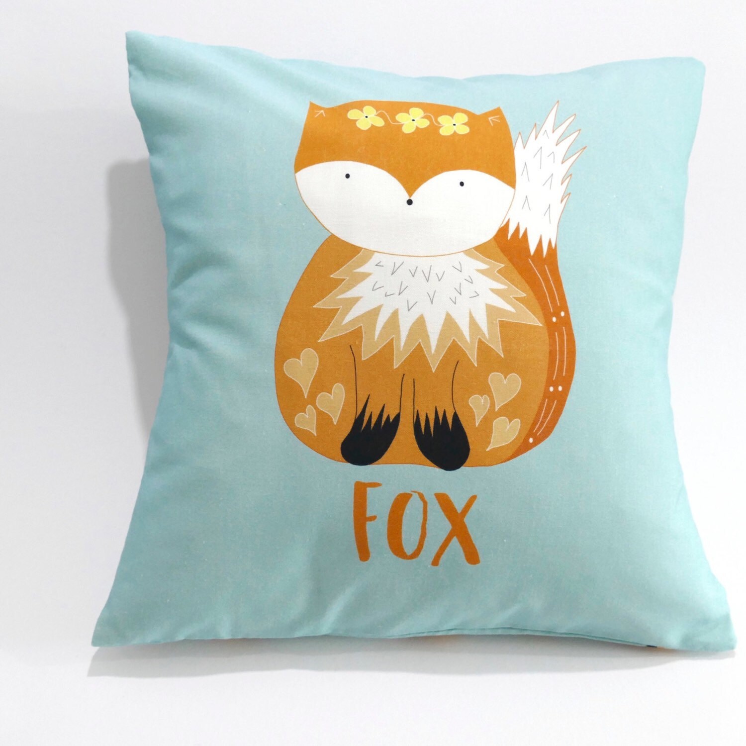 Fox Diy Cushion Cover Uk Diy Craft Kit Nursery Decor Etsy